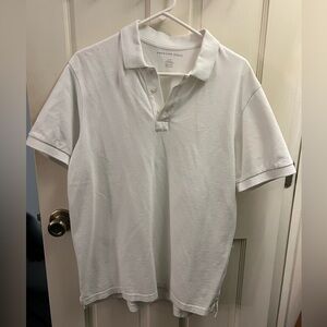 American Eagle Super Soft Icon Pique Polo Shirt (White)